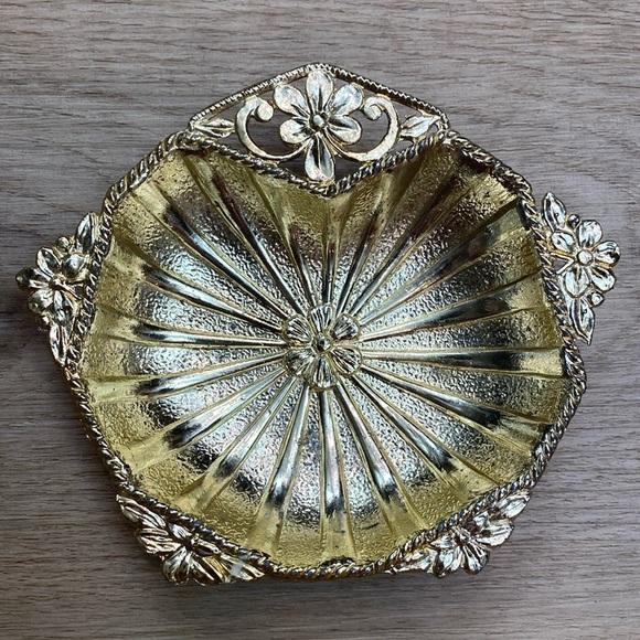 Vintage Regency‎ Gold Dish - Picture 1 of 8